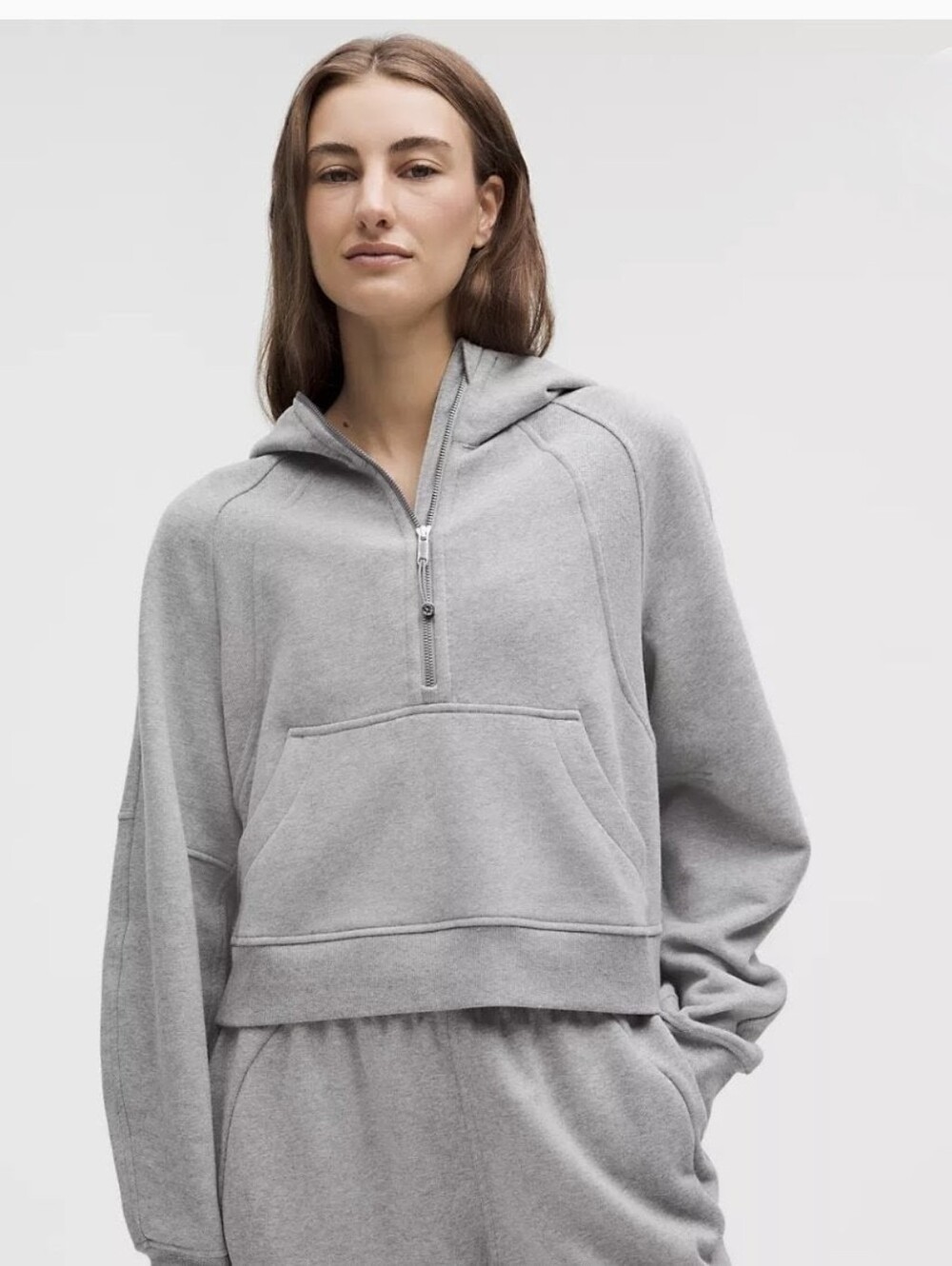 Lululemon Scuba Oversize Half Zip, Light Grey